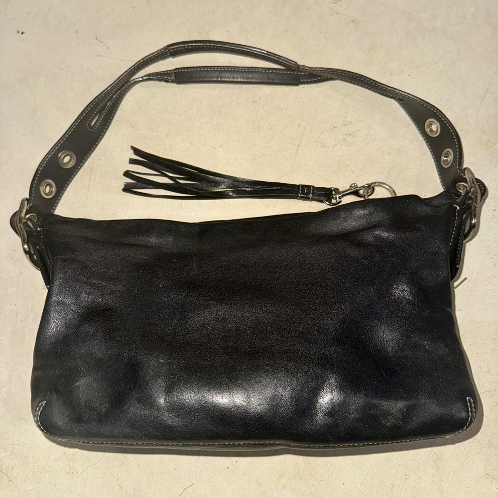 Vintage Coach L04S-1417 East West Legacy Leather Shoulder Handbag
